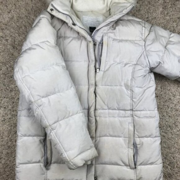 Lauren Ralph Lauren Mountain Expedition Winter Coat Women P Petite Ivory White - Picture 1 of 12